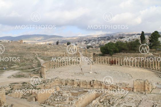Oval Plaza,Jarash Jordan