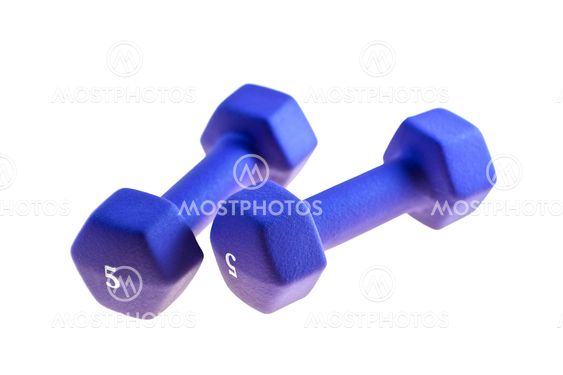 Blue Dumbbells