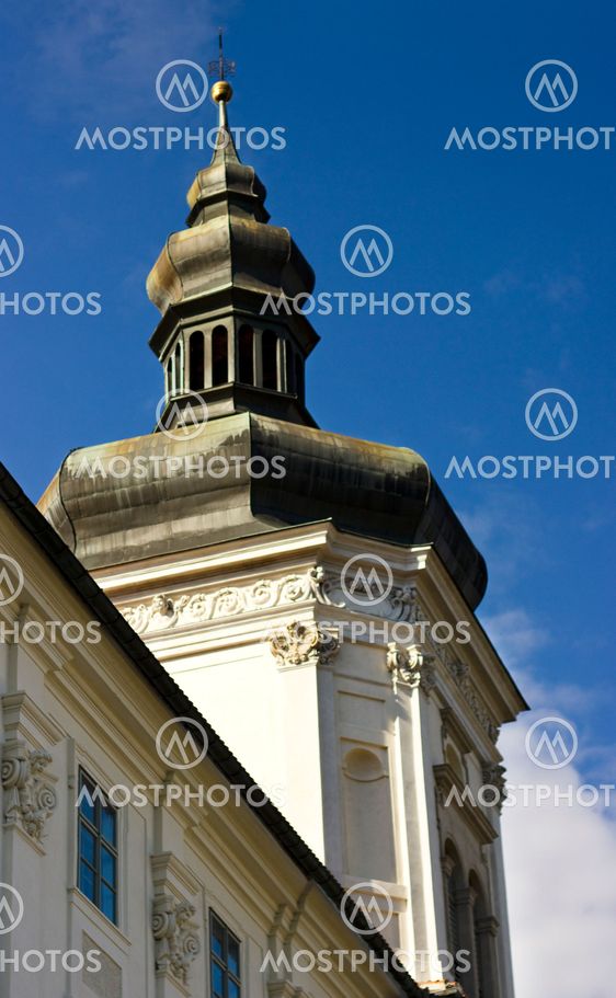 View of an old european tower