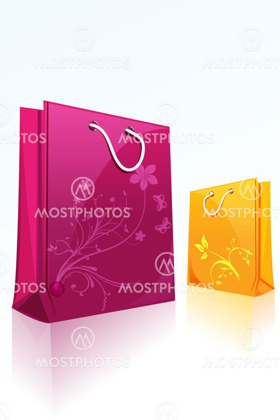 floral shopping bag
