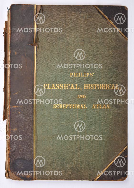 Ancient map of the world . Published by George Philip and son at London 1857 and are not subject to copyright.