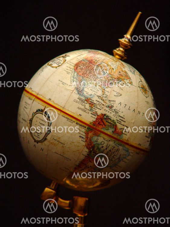 World Globe North and South America