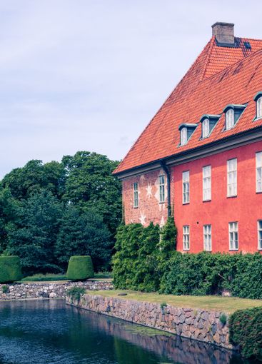 The exterior facade of the castle Krapperup in Skåne...