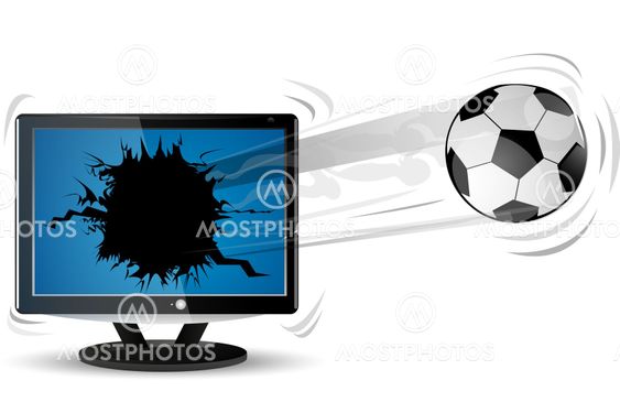 football with tv