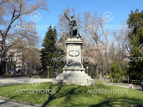 Monument for Serbian-Bulgarian war in center of Pleven,...