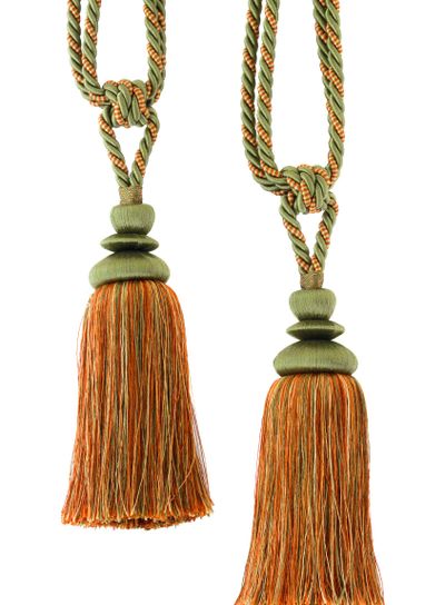 Two Curtain cord, tassels, isolated
