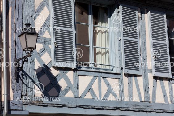 Street of Provins, Ille de France, France