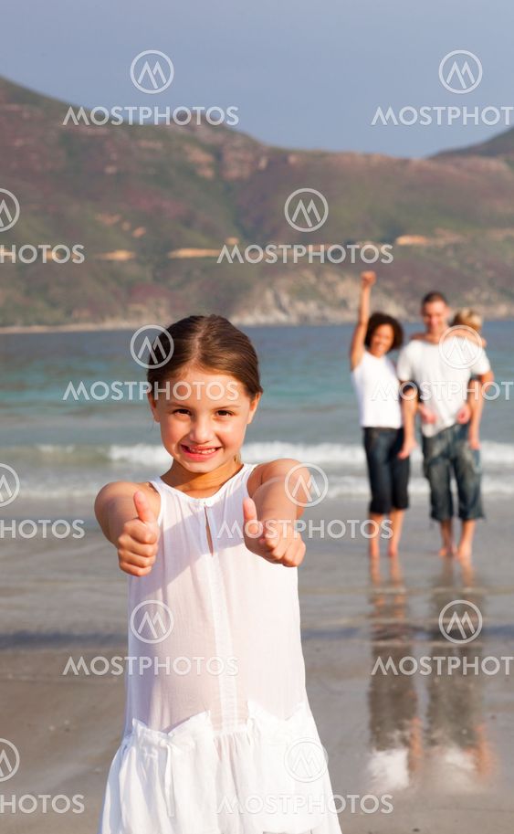 Portrait of a happy family having fun
