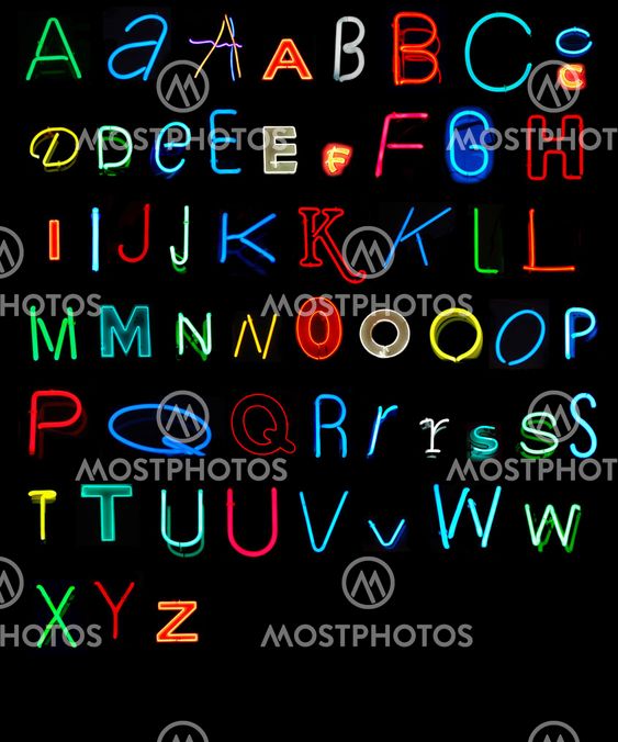 Neon Alphabet