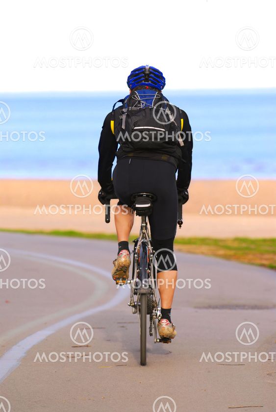 Riding bicycle