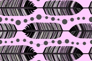 simple seamless pattern of black and gray bird feathers...