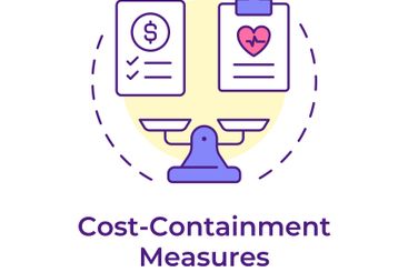 Cost containment measures multi color concept icon