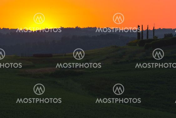 Landschaft in der Toskana, Italien - Landscape in tuscany, italy