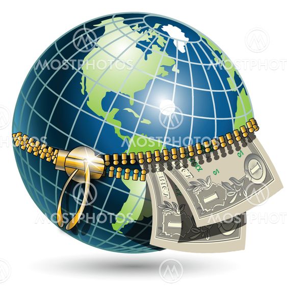 globe and dollar