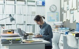 Businesswoman working in the office
