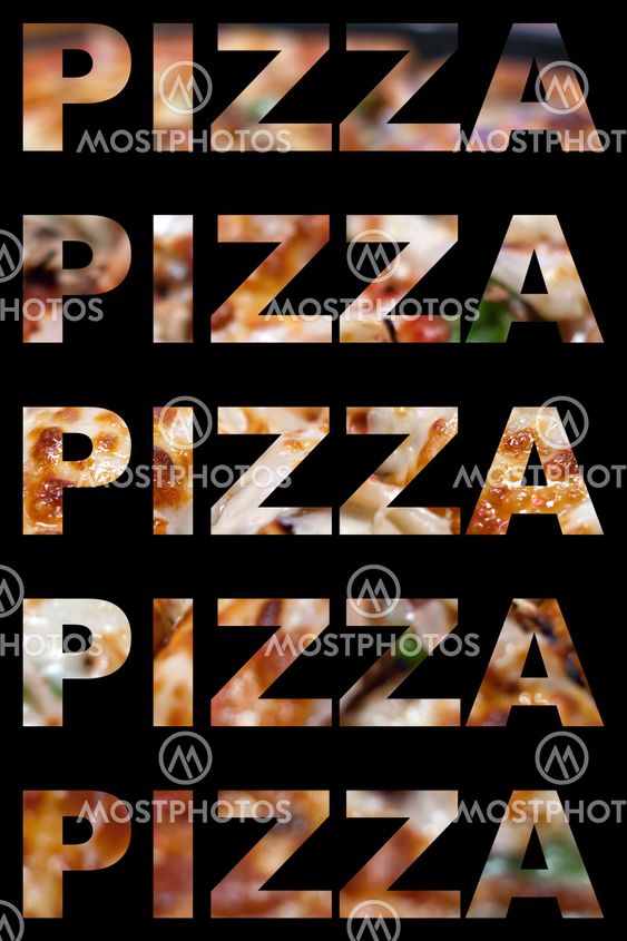 Pizza Word Montage