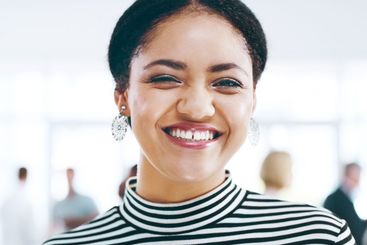 Professional, office and portrait of business woman with...