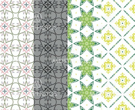 Set of seamless abstract pictures