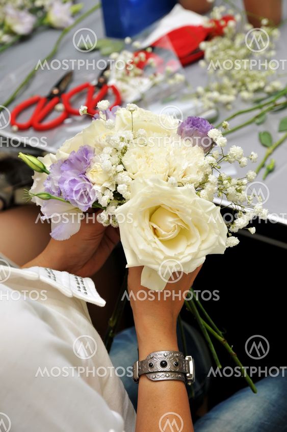 Hand made bouquet of flowers