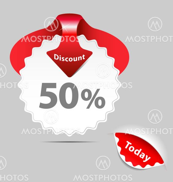 Discount sale labels