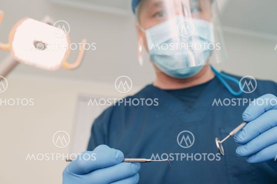 Dentistry. Dental clinic. Doctor and patient. Teeth health.