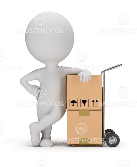 3d small people - delivery service
