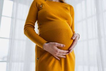 Pregnancy motherhood people expectation future. Pregnant...