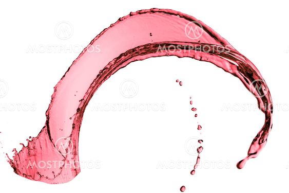red wine splash