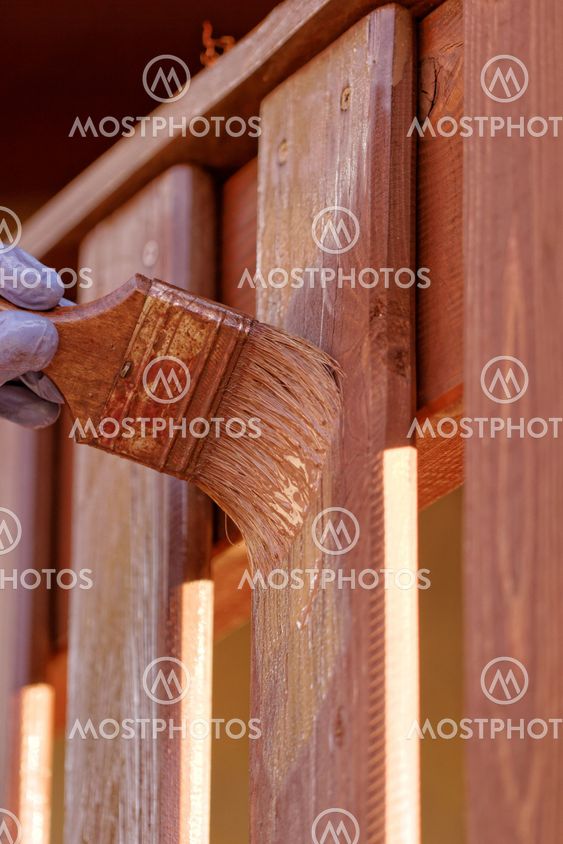 planks fence dyeing