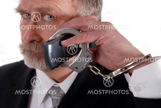 Cuffed to phone