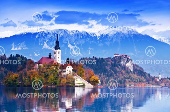 Bled with lake