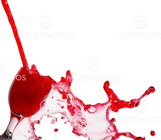 glass of red juice