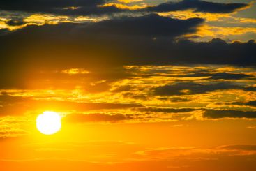 majestic sky after sunset, featuring a gradient from...