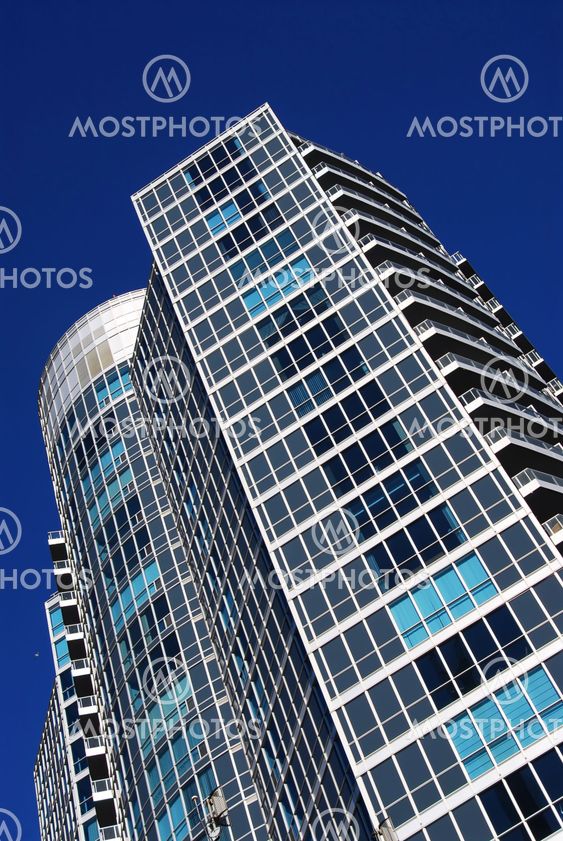 Modern condominium building