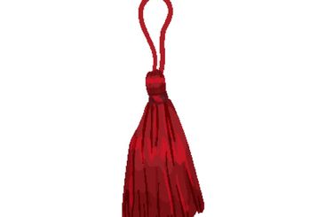 cord tassel rope cartoon vector illustration