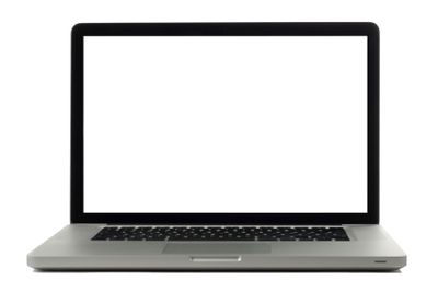 Laptop isolated on white