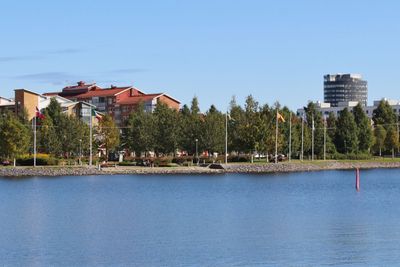 Utsikt från Västra Kajen i Piteå