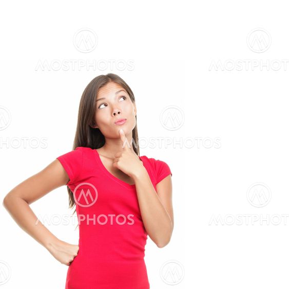 Thinking woman