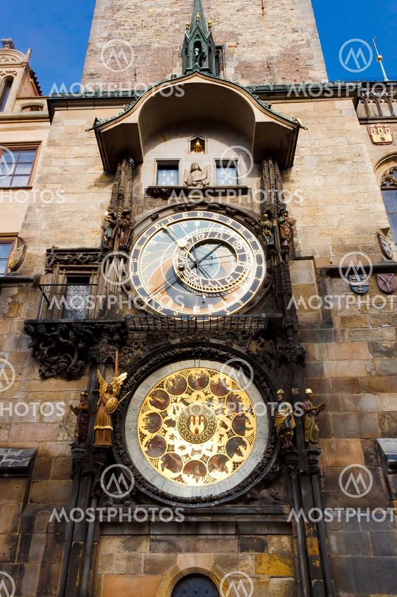 Kiehtova vanha Prahan Astronomical Clock-Praha Orloj