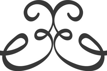 Symmetrical vintage flourish forming a decorative frame...