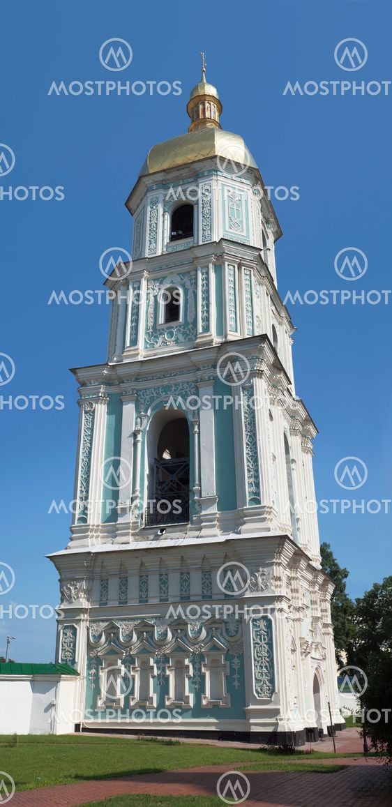 Belltower of St. Sophia complex in Kiev