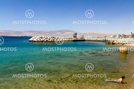 Landscape of Aqaba beach