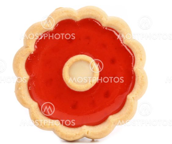 Biscuit with jam.