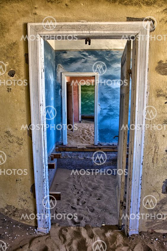 dune in a house at kolmanskop ghost town namibia