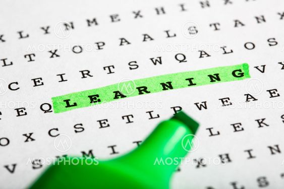 Text marker on word puzzle - Newsletter