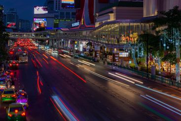 Ratchadamri Road on the late evening, Bangkok