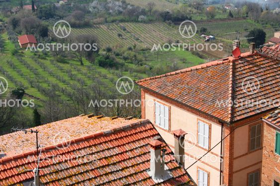 taly. Tuscany region. Montepulciano town