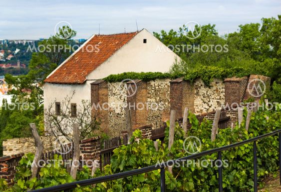 View of an old house in Prague
