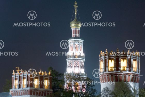 monastery towers close up