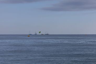 Seaside landscape in the Kalithea area of ​​Rhodes Greece
